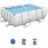 Piscine Hors-sol Tubulaire Bestway Power Steel 282x196x84 Cm Épurateur à Cartouche De 1 249 L/H