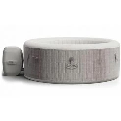 BESTWAY Spa Gonflable Rond Lay-Z-Spa® Cancun Airjet™ 2-4 Places - Gris Clair