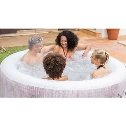 BESTWAY Spa Gonflable Rond Lay-Z-Spa® Cancun Airjet™ 2-4 Places - Gris Clair -BESTWAY Soldes Boutique 29411770 3