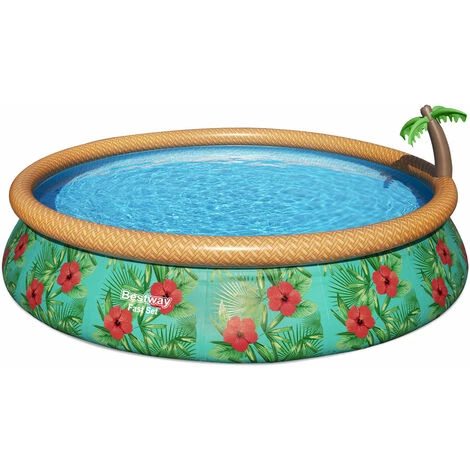 Piscine Hors-sol Bestway FAST SET PARADISE PALMS Ronde Ø457x84cm 3 Piscine Hors-sol Bestway FAST SET PARADISE PALMS Ronde Ø457x84cm