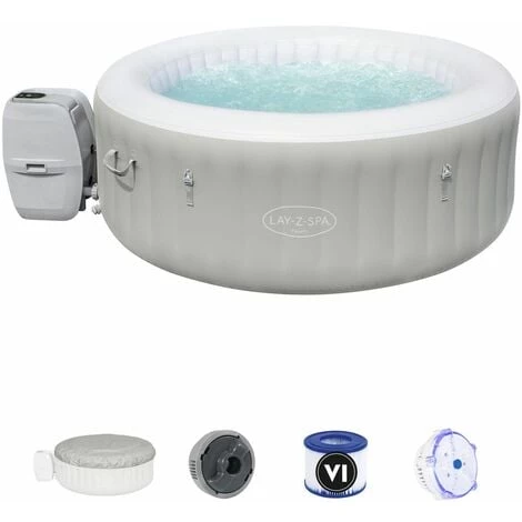 Spa Gonflable Bestway Lay-Z-Spa Tahiti Pour 2-4 Personnes Rond 180x66 Cm Avec Lumières LED 3 Spa Gonflable Bestway Lay-Z-Spa Tahiti Pour 2-4 Personnes Rond 180x66 Cm Avec Lumières LED