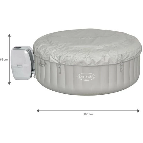 Spa Gonflable Bestway Lay-Z-Spa Tahiti Pour 2-4 Personnes Rond 180x66 Cm Avec Lumières LED 4 Spa Gonflable Bestway Lay-Z-Spa Tahiti Pour 2-4 Personnes Rond 180x66 Cm Avec Lumières LED – Image 2