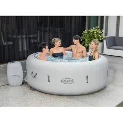 Spa Gonflable Bestway Lay-Z-Spa Paris Pour 4-6 Personnes Rond 196x66 Cm Avec Lumières LED -BESTWAY Soldes Boutique 30890828 5
