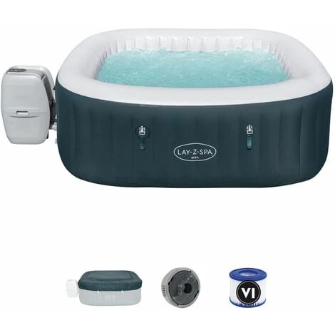 Spa Gonflable Bestway Lay-Z-Spa Ibiza Pour 4-6 Personnes Carré 180x180x66 Cm 3 Spa Gonflable Bestway Lay-Z-Spa Ibiza Pour 4-6 Personnes Carré 180x180x66 Cm