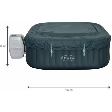 Spa Gonflable Bestway Lay-Z-Spa Ibiza Pour 4-6 Personnes Carré 180x180x66 Cm 4 Spa Gonflable Bestway Lay-Z-Spa Ibiza Pour 4-6 Personnes Carré 180x180x66 Cm – Image 2