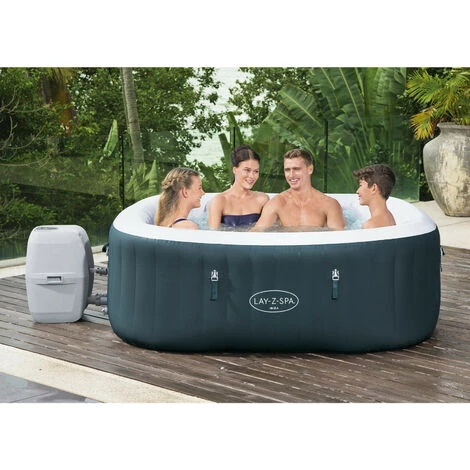Spa Gonflable Bestway Lay-Z-Spa Ibiza Pour 4-6 Personnes Carré 180x180x66 Cm 7 Spa Gonflable Bestway Lay-Z-Spa Ibiza Pour 4-6 Personnes Carré 180x180x66 Cm – Image 5