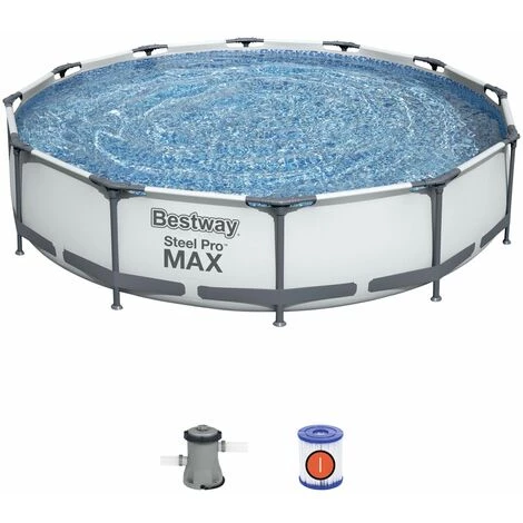 Piscine Hors-sol Tubulaire Bestway Steel Pro Max 366x76 Cm Épurateur à Cartouche De 1 249 L/H 3 Piscine Hors-sol Tubulaire Bestway Steel Pro Max 366x76 Cm Épurateur à Cartouche De 1 249 L/H
