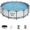 Piscine Hors-sol Tubulaire Bestway Steel Pro Max 457x122 Cm Épurateur à Cartouche De 3 028 L/H Bâche Et Échelle -BESTWAY Soldes Boutique 30890832 1