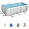 Piscine Hors-sol Tubulaire Bestway Power Steel 412x201x122 Cm Épurateur à Cartouche De 2 006 L/H Échelle