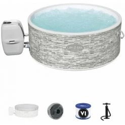 Spa Gonflable Bestway Lay-Z-Spa Vancouver Pour 3-5 Personnes Rond 155x60 Cm