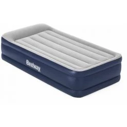 Lit Gonflable Individuel Bestway 191x97x46 Cm Gonfleur Integré Gris