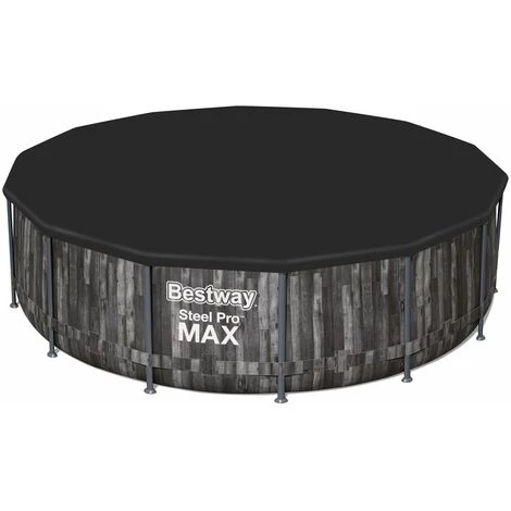 Piscine Hors-sol Tubulaire Bestway Steel Pro Max Imitation Bois 427x107 Cm Épurateur à Cartouche De 3 028 L/H Bâche Et Échelle 5 Piscine Hors-sol Tubulaire Bestway Steel Pro Max Imitation Bois 427x107 Cm Épurateur à Cartouche De 3 028 L/H Bâche Et Échelle – Image 3