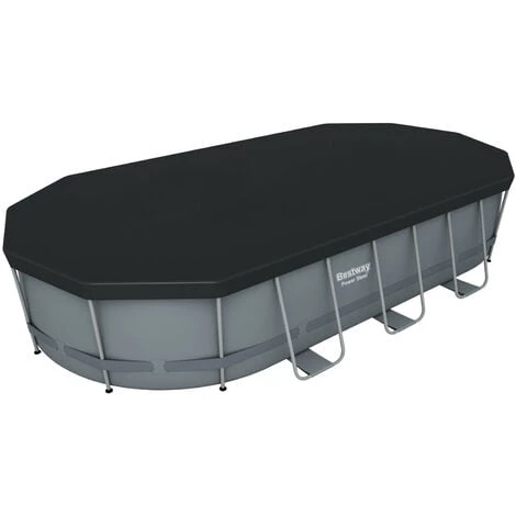 Piscine Hors-sol Tubulaire Bestway Power Steel Oval 549x274x122 Cm Épurateur à Cartouche De 5 678 L/H Bâche Et Échelle 5 Piscine Hors-sol Tubulaire Bestway Power Steel Oval 549x274x122 Cm Épurateur à Cartouche De 5 678 L/H Bâche Et Échelle – Image 3