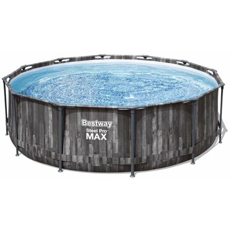 Piscine Hors Sol Ø 366 X 100 Cm BESTWAY Ronde Steel Pro Max™ Piscine Tubulaire Décor Bois 3 Piscine Hors Sol Ø 366 X 100 Cm BESTWAY Ronde Steel Pro Max™ Piscine Tubulaire Décor Bois