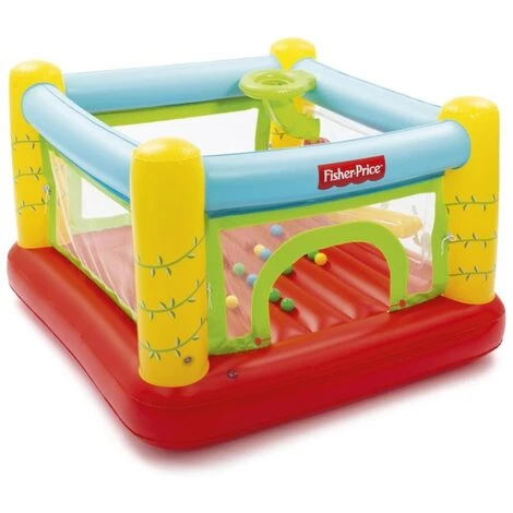 Château Gonflable à Balles Pour Enfants Fisher Price BESTWAY 3 Château Gonflable à Balles Pour Enfants Fisher Price BESTWAY