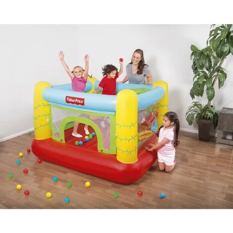 Château Gonflable à Balles Pour Enfants Fisher Price BESTWAY 4 Château Gonflable à Balles Pour Enfants Fisher Price BESTWAY – Image 2