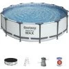 Piscine Hors-sol Tubulaire Bestway Steel Pro Max 427x107 Cm Épurateur à Cartouche De 3 028 L/H Bâche Et Échelle -BESTWAY Soldes Boutique 36712218 1