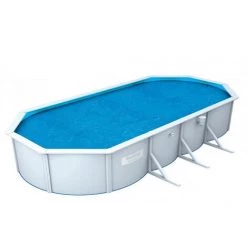 Bâche à Bulles Bestway Ovale 7,30 X 3,50 M Pour Piscine Hydrium De 7,40 X 3,60 X 1,20 M