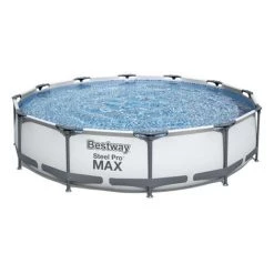 Bestway 56416 - Acier Pro Max 366x76 Cm Piscine Hors Sol Tubulaire Avec Filtre à Cartouche 1 249 Litres - Temps.