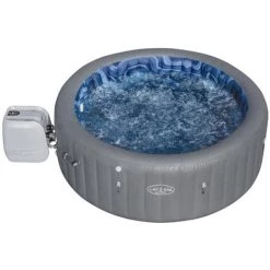 Spa Gonflable Rond BESTWAY Lay-Z Santorini Hydrojet Pro 5 à 7 Personnes - Grey