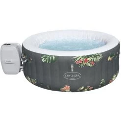 Spa Gonflable Rond BESTWAY Lay-Z Aruba Airjet Pour 2 à 3 Personnes - Grey