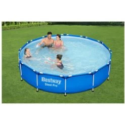 Piscine Tubulaire Ronde BESTWAY - 366 X 76 Cm - 6 473 L - Steel Pro - 56681 - Bleu -BESTWAY Soldes Boutique 52053647 3
