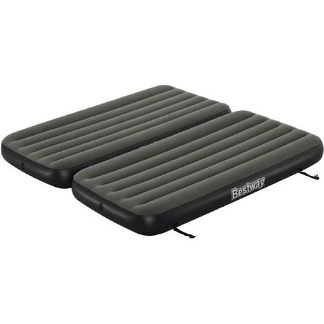 Lit 3 En 1 - BESTWAY - Airbed Tritech? Connect And Rest? - Lits Jumeaux. Lit Surélevé. Lit King Size - 188 X 99 X 25 Cm - 150 Kg Max 3 Lit 3 En 1 - BESTWAY - Airbed Tritech? Connect And Rest? - Lits Jumeaux. Lit Surélevé. Lit King Size - 188 X 99 X 25 Cm - 150 Kg Max