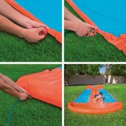 Toboggan à Trois Pistes Bestway H2OGO 5,49 Mtr. - Oranje 9 Toboggan à Trois Pistes Bestway H2OGO 5,49 Mtr. - Oranje -BESTWAY Soldes Boutique 53043554 3