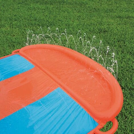 Toboggan à Trois Pistes Bestway H2OGO 5,49 Mtr. - Oranje 6 Toboggan à Trois Pistes Bestway H2OGO 5,49 Mtr. - Oranje – Image 4