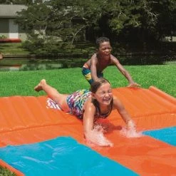 Toboggan à Trois Pistes Bestway H2OGO 5,49 Mtr. - Oranje 11 Toboggan à Trois Pistes Bestway H2OGO 5,49 Mtr. - Oranje -BESTWAY Soldes Boutique 53043554 5