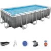 Piscine Hors-sol Tubulaire Bestway Power Steel Ratán 549x274x122 Cm Épurateur à Cartouche De 5 678 L/H Bâche Et Échelle -BESTWAY Soldes Boutique 53282170 1