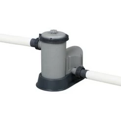 Piscine Hors Sol Tubulaire Bestway Power Steel Design Pierre Ø549x122 Cm Épurateur à Cartouche De 5.678 L/h Bâche, Échelle -BESTWAY Soldes Boutique 53282189 5