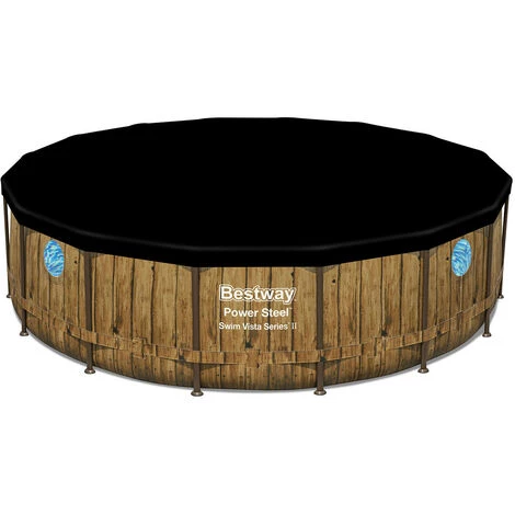 Piscine Hors Sol Tubulaire Bestway Power Steel Design Pierre Ø488x122 Cm Épurateur à Cartouche De 5.678 L/h Bâche, Échelle 5 Piscine Hors Sol Tubulaire Bestway Power Steel Design Pierre Ø488x122 Cm Épurateur à Cartouche De 5.678 L/h Bâche, Échelle – Image 3