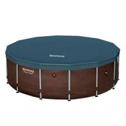 Piscine Hors Sol Tubulaire Bestway Power Steel Ronde Ø427x122 Cm Épurateur à Cartouche Bâche, Échelle -BESTWAY Soldes Boutique 53669644 3