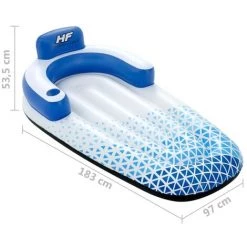 Chaise Longue Flottante Hydro Force 183x97 Cm Bleu Bestway - Bleu -BESTWAY Soldes Boutique 54142371 3