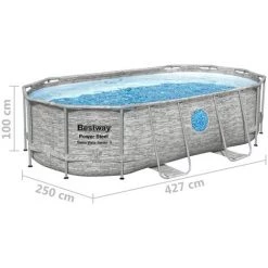 Ensemble De Piscine Power Steel 427x250x100 Cm Bestway - N/A -BESTWAY Soldes Boutique 54142373 3
