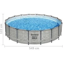 Piscine Power Steel 549x122 Cm Bestway - N/A -BESTWAY Soldes Boutique 54142374 3