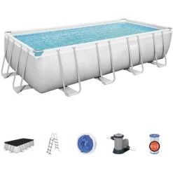 Piscine Hors-sol Tubulaire Bestway Power Steel 549x274x122 Cm Épurateur à Cartouche De 5 678 L/H Bâche Et Échelle