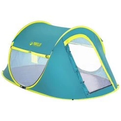 Pack Camping - Tente Automatique BESTWAY 2 Places - 235 X 145 X 100 Cm - Toile De Sol Camping FUN&GO Verte - 3 X 3 M -BESTWAY Soldes Boutique 54301142 2