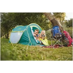Pack Camping - Tente Automatique BESTWAY 2 Places - 235 X 145 X 100 Cm - Toile De Sol Camping FUN&GO Verte - 3 X 3 M -BESTWAY Soldes Boutique 54301142 3
