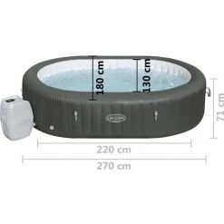 Cuve Thermale Ovale Lay-Z-Spa Mauritius Airjet Bestway - N/A -BESTWAY Soldes Boutique 54665071 3