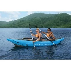 Canoë Kayak Gonflable Hydro-Force Cove Champion 2 Personnes 331 X 88 Cm 2 Pagaies Pompe De Gonflage BESTWAY -BESTWAY Soldes Boutique 54690982 4