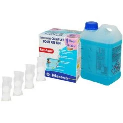 BESTWAY Pack Piscine Auto-portante - 457 X 122 Cm - 13 807 L - Kit Rev Aqua - Algicide Ravatop 12 % - Produits Pour PH - Ecodoses TAC - Bleu -BESTWAY Soldes Boutique 55027651 5