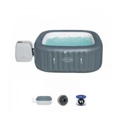 Spa Gonflable Bestway Lay-Z-Spa Hawaii Carré 4 à 6 Places HydroJet Pro