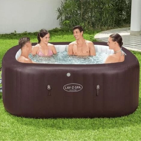 Spa Gonflable Bestway Lay-Z-Spa Maldives Carré 5 à 7 Places Hydrojet Pro - Marron 7 Spa Gonflable Bestway Lay-Z-Spa Maldives Carré 5 à 7 Places Hydrojet Pro - Marron – Image 5