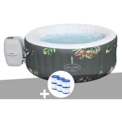 Kit Spa Gonflable Bestway Lay-Z-Spa Aruba Rond Airjet 2/3 Places + 6 Filtres