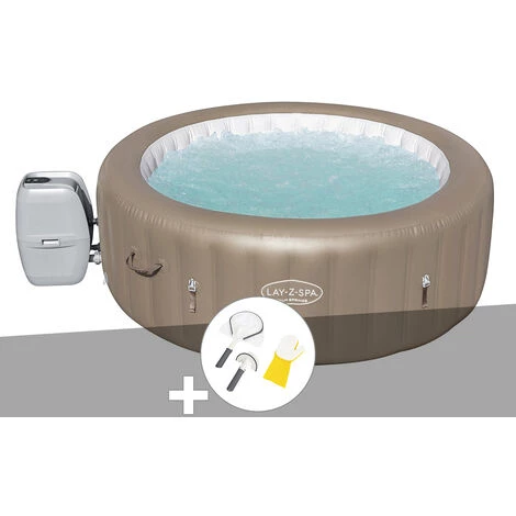 Kit Spa Gonflable Bestway Lay-Z-Spa Palm Springs Rond Airjet 4/6 Places + Kit De Nettoyage 3 Kit Spa Gonflable Bestway Lay-Z-Spa Palm Springs Rond Airjet 4/6 Places + Kit De Nettoyage