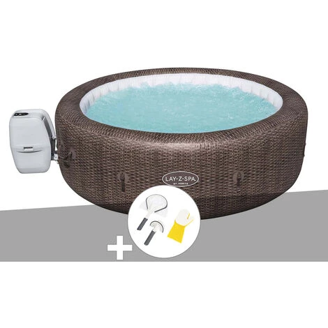 Kit Spa Gonflable Bestway Lay-Z-Spa St Moritz Rond Airjet 5/7 Places + Kit De Nettoyage 3 Kit Spa Gonflable Bestway Lay-Z-Spa St Moritz Rond Airjet 5/7 Places + Kit De Nettoyage