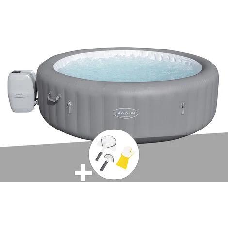 Kit Spa Gonflable Bestway Lay-Z-Spa Grenada Rond Airjet 6/8 Places + Kit De Nettoyage 3 Kit Spa Gonflable Bestway Lay-Z-Spa Grenada Rond Airjet 6/8 Places + Kit De Nettoyage