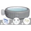Kit Spa Gonflable Bestway Lay-Z-Spa Grenada Rond Airjet 6/8 Places + 6 Filtres + Kit Traitement Brome + Porte-gobelets -BESTWAY Soldes Boutique 55406303 1